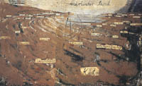 Ансельм Кифер-Пески Бранденбургской земли 1982г 330х555 смешанная техника,холст